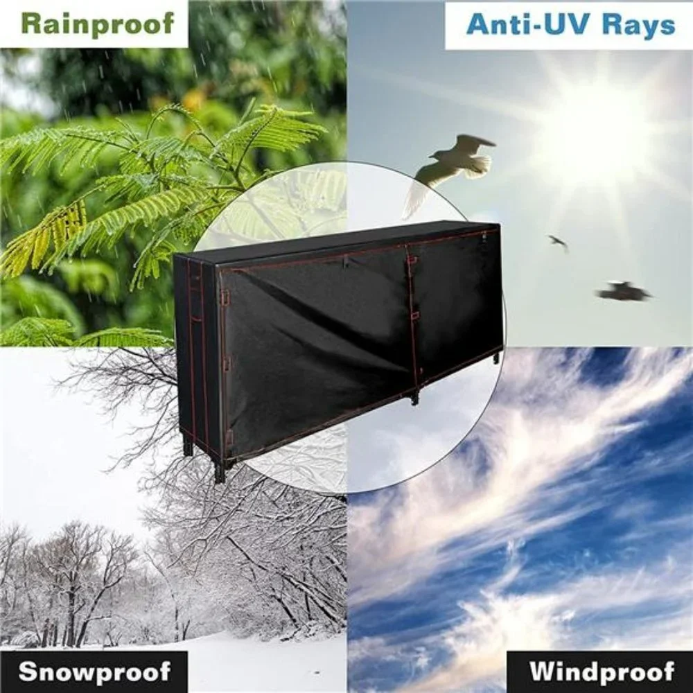 8ft Firewood Log Rack Cover, 600D Oxford Heavy Duty Waterproof Protection Cover